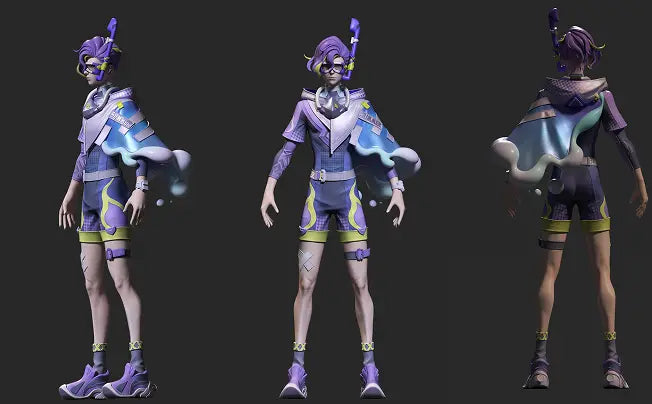 Sample image of game character 3D design
